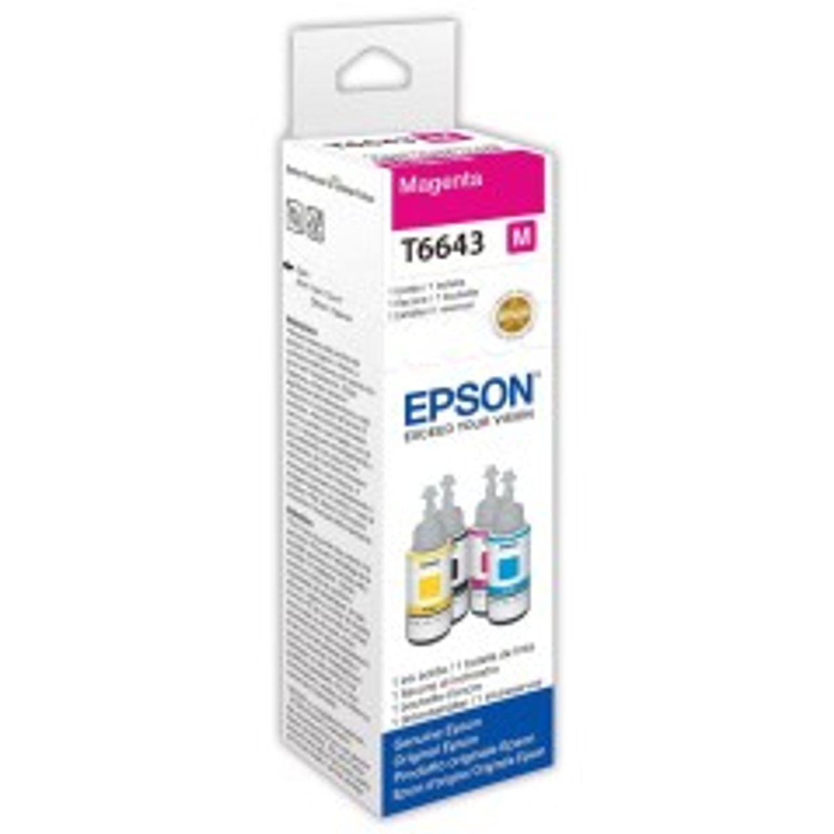 Epson T6643 Magenta Blækrefill C13T664340