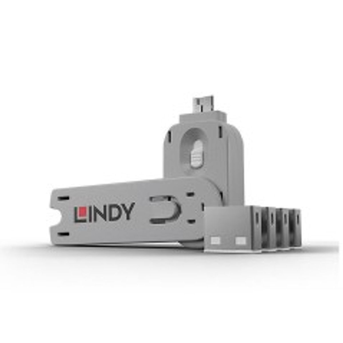 Lindy USB Port Blocker Pack w 4 Wht