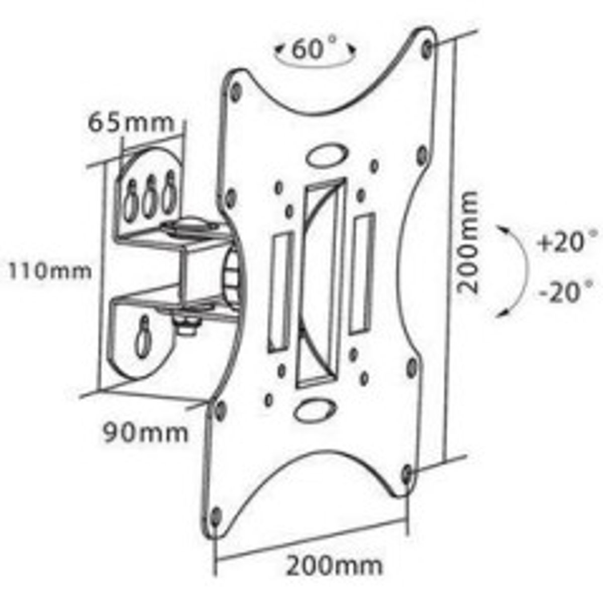 Goobay TV EasyFlex M Sort