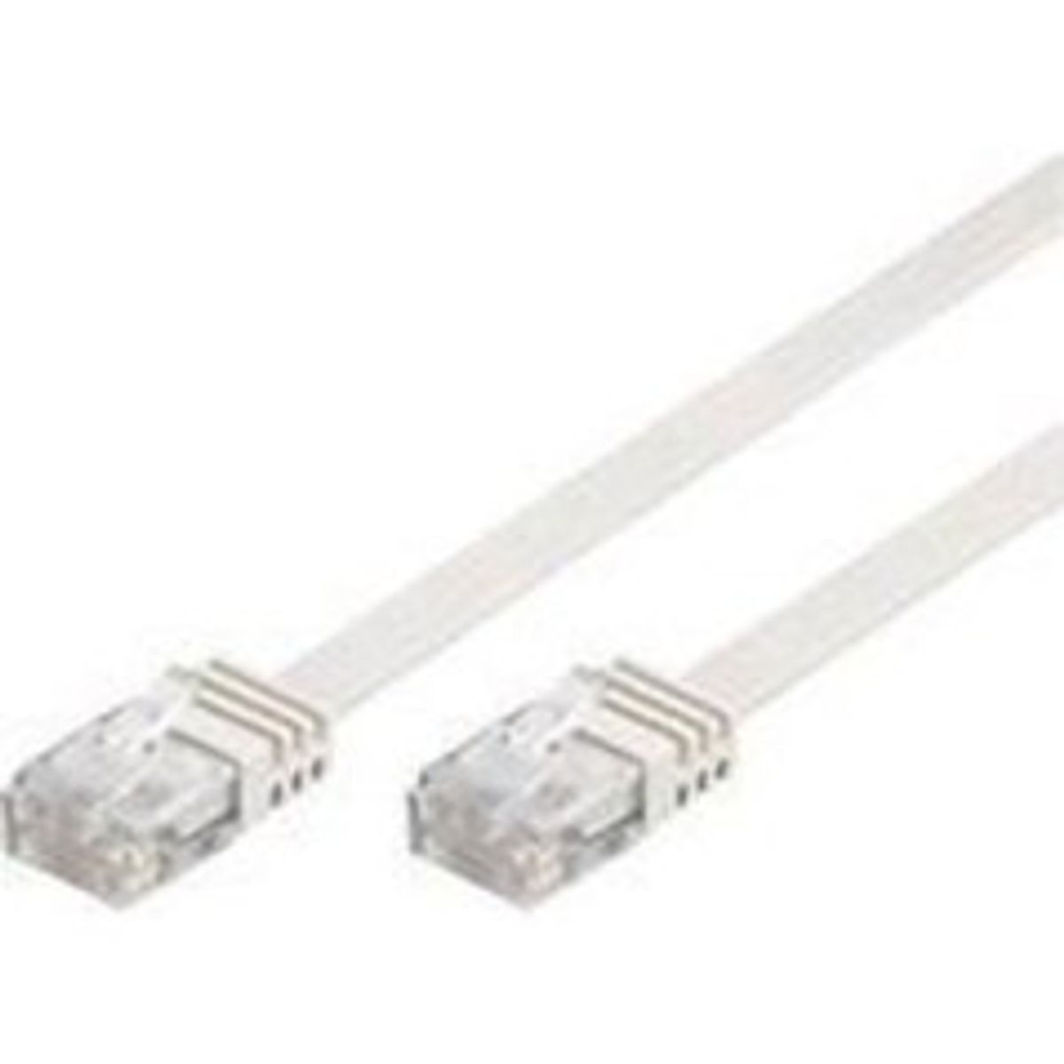 Goobay RJ45 CAT6 UTP 7m Uskærmet flad hvid