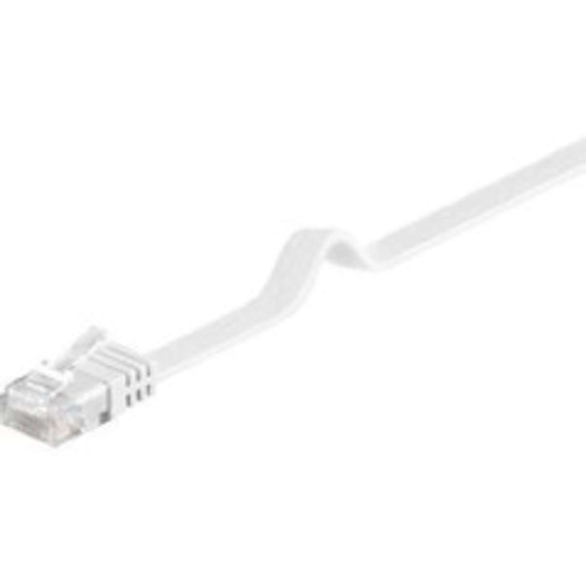 Goobay RJ45 CAT6 UTP 20M Uskærmet flad hvid