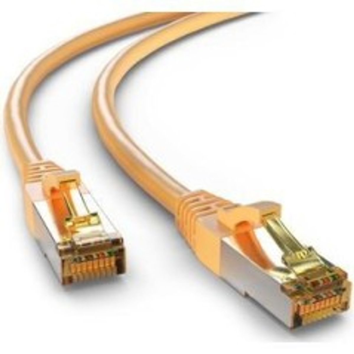 goobay CAT 6a SFTP, PiMF 50cm Patchkabel Gul