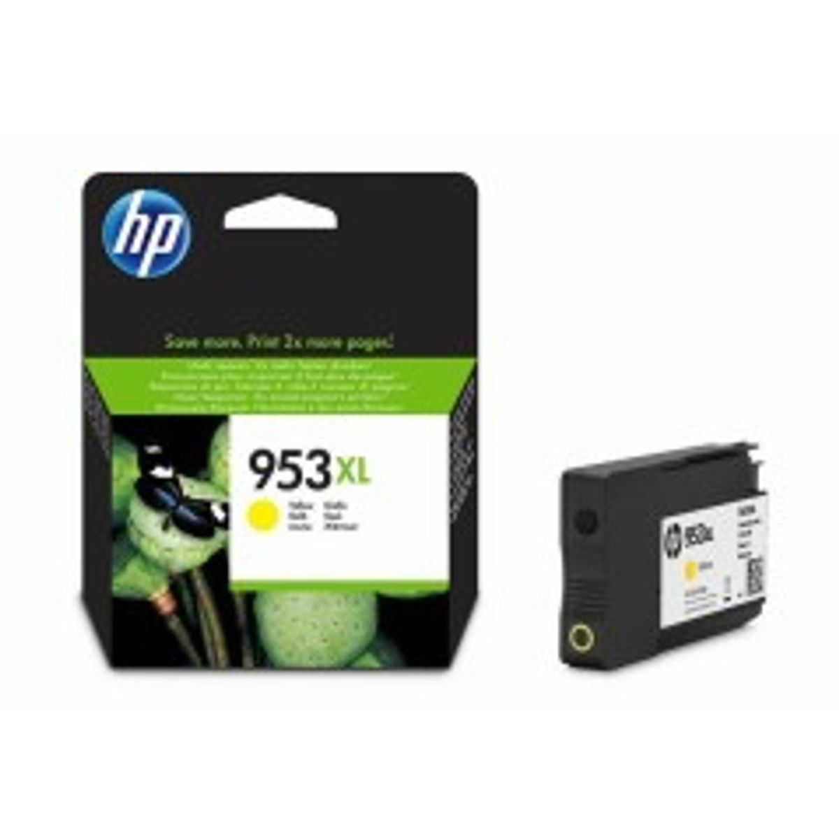 HP 953XL Gul 1450 sider Blæk F6U18AE