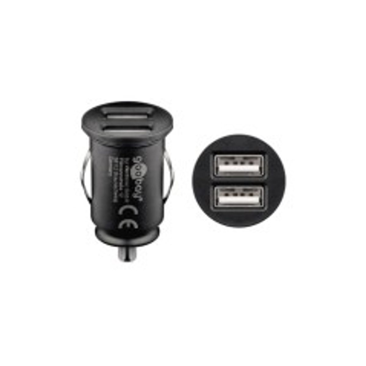 Goobay Dual USB car charger 2.1A Black