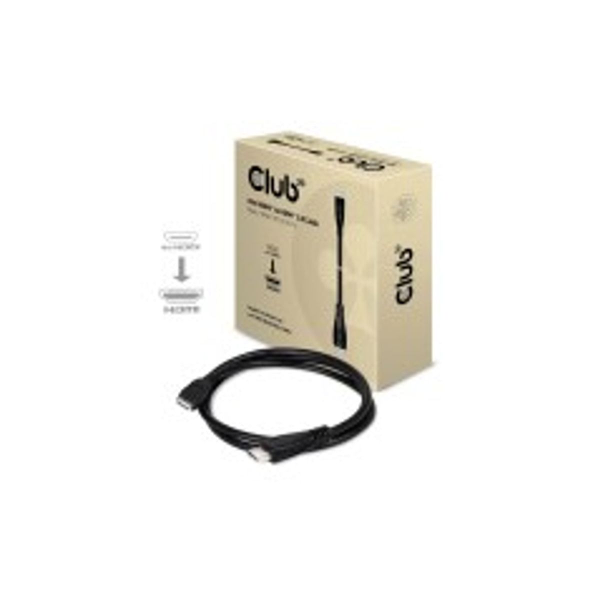 Club 3D CAC-1350 Mini HDMI til HDMI 2.0 1m Sort