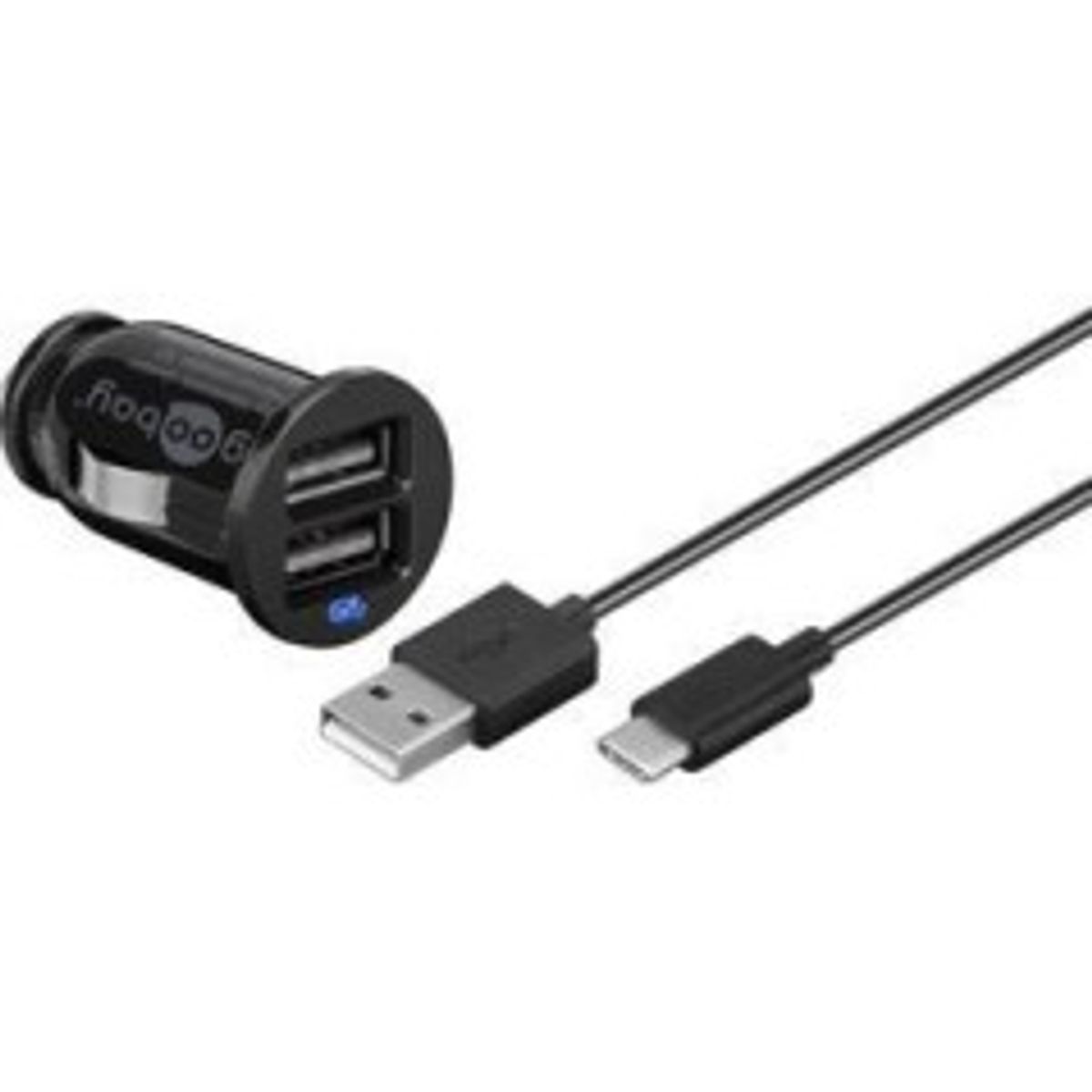 Goobay Billader USB Type-C 2in1 2,1A 2xUSB