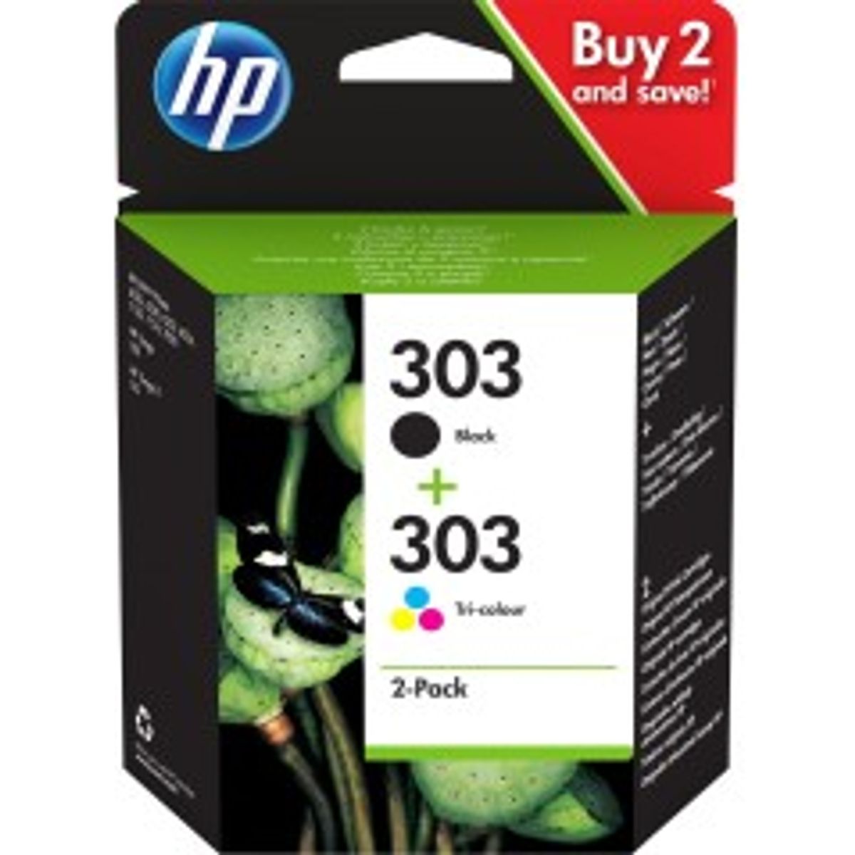 HP 303 2-pack Black/Tri-color