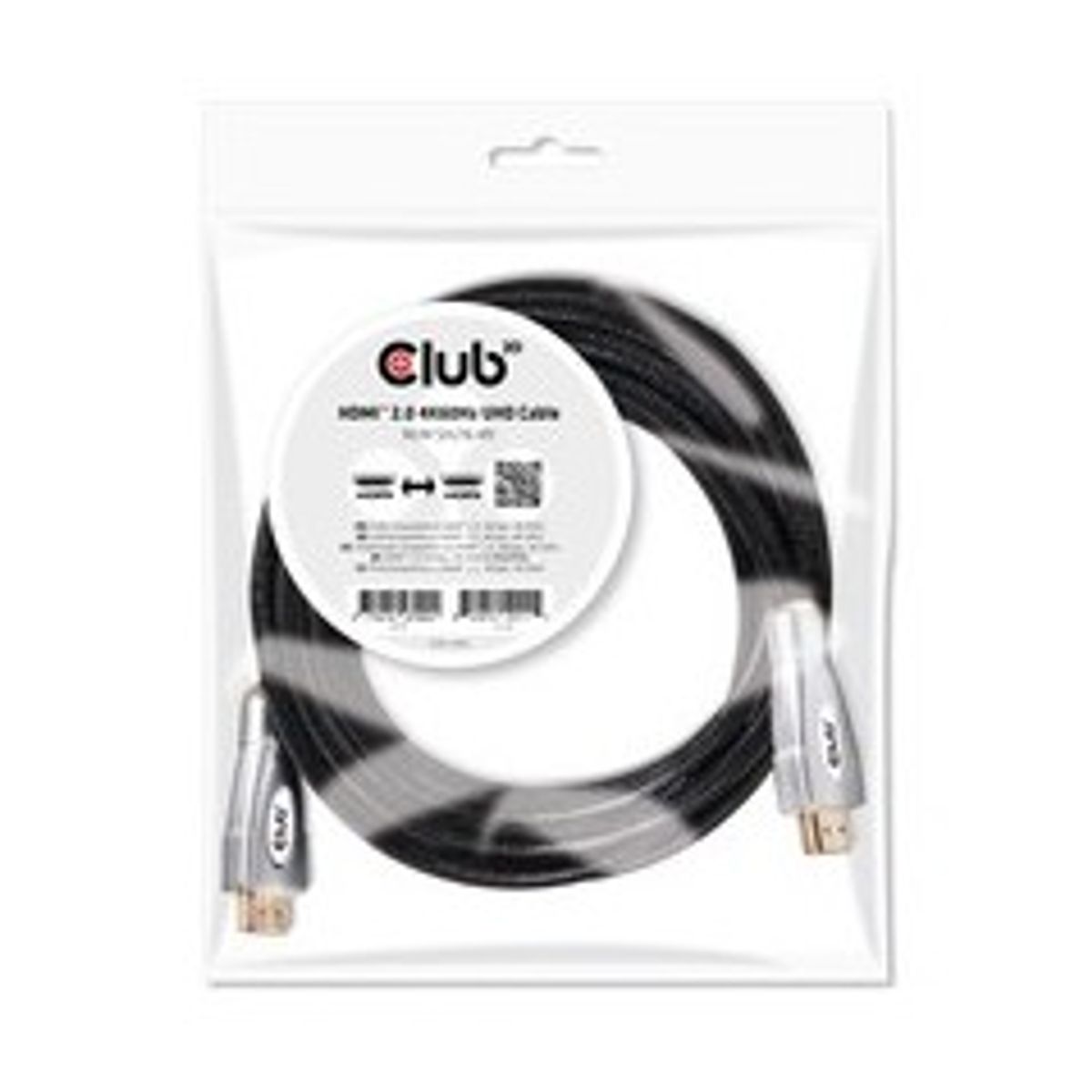 Club 3D CAC-2312 HDMI 2.0 kabel 5m Sort