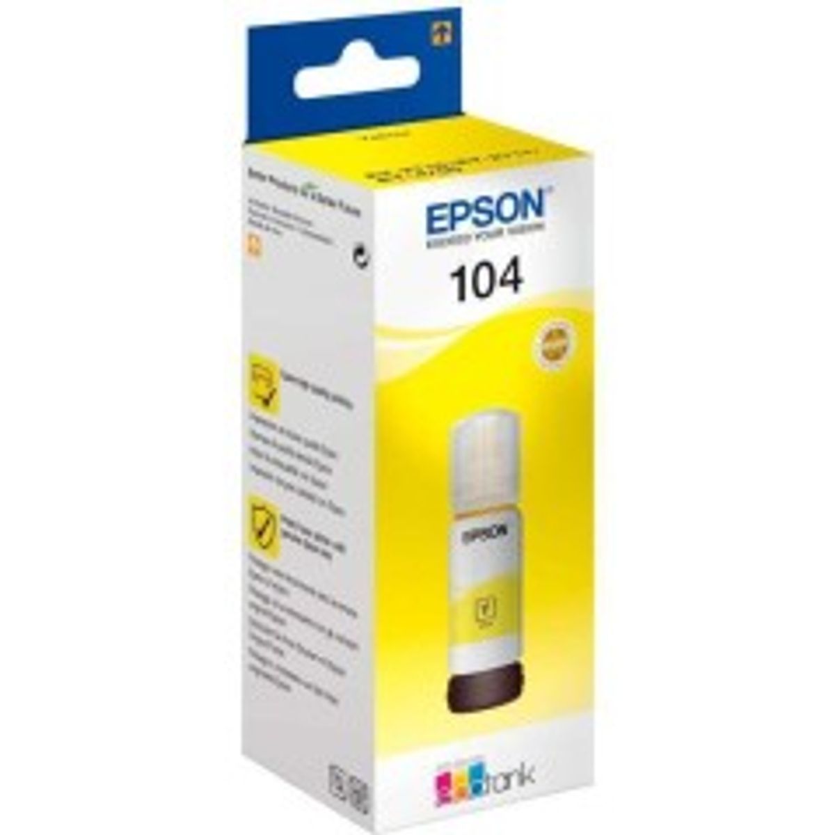 Epson EcoTank 104 Gul 7500 sider Blækbeholder C13T00P440