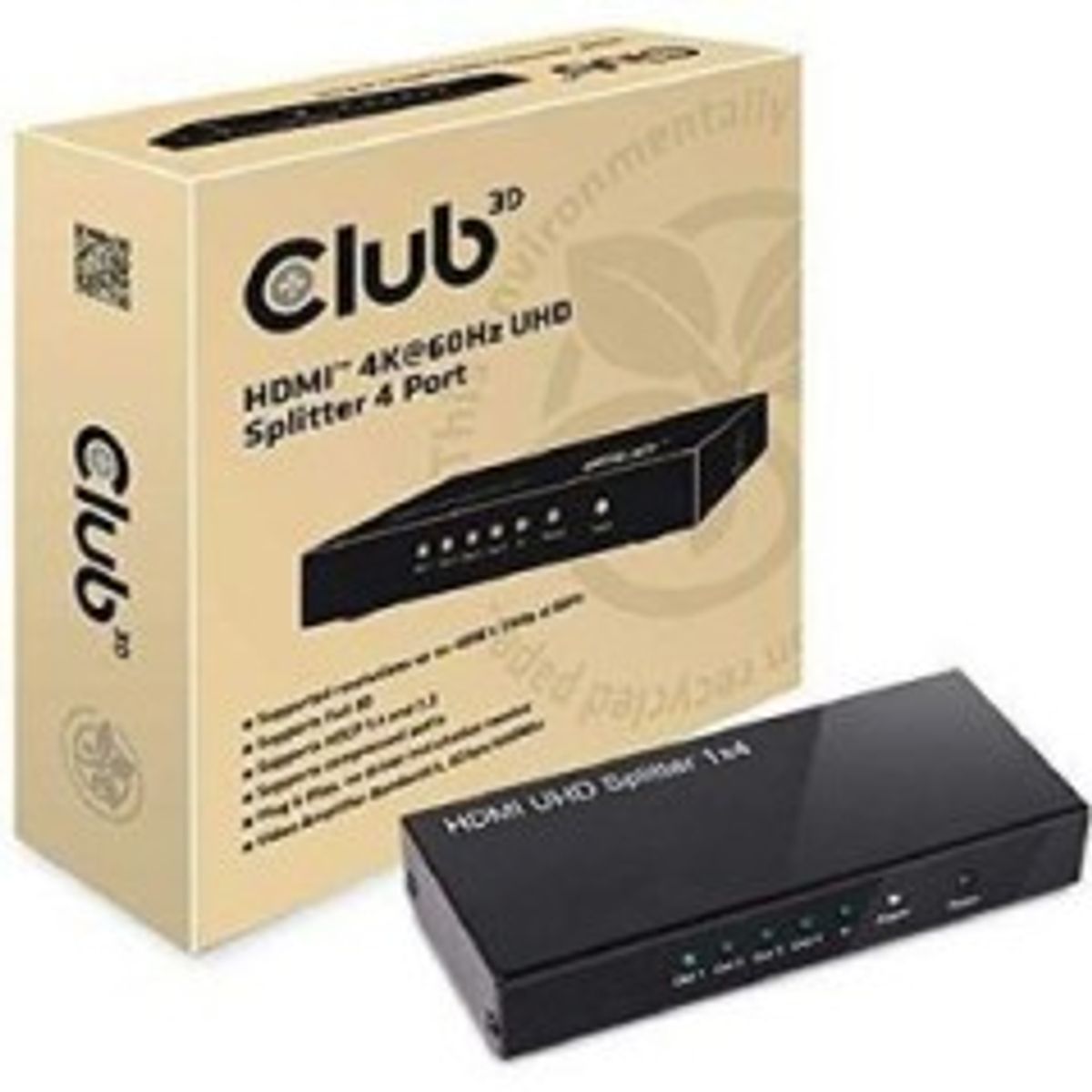 Club 3D CSV-1380 HDMI 2.0 Splitter 4 porte