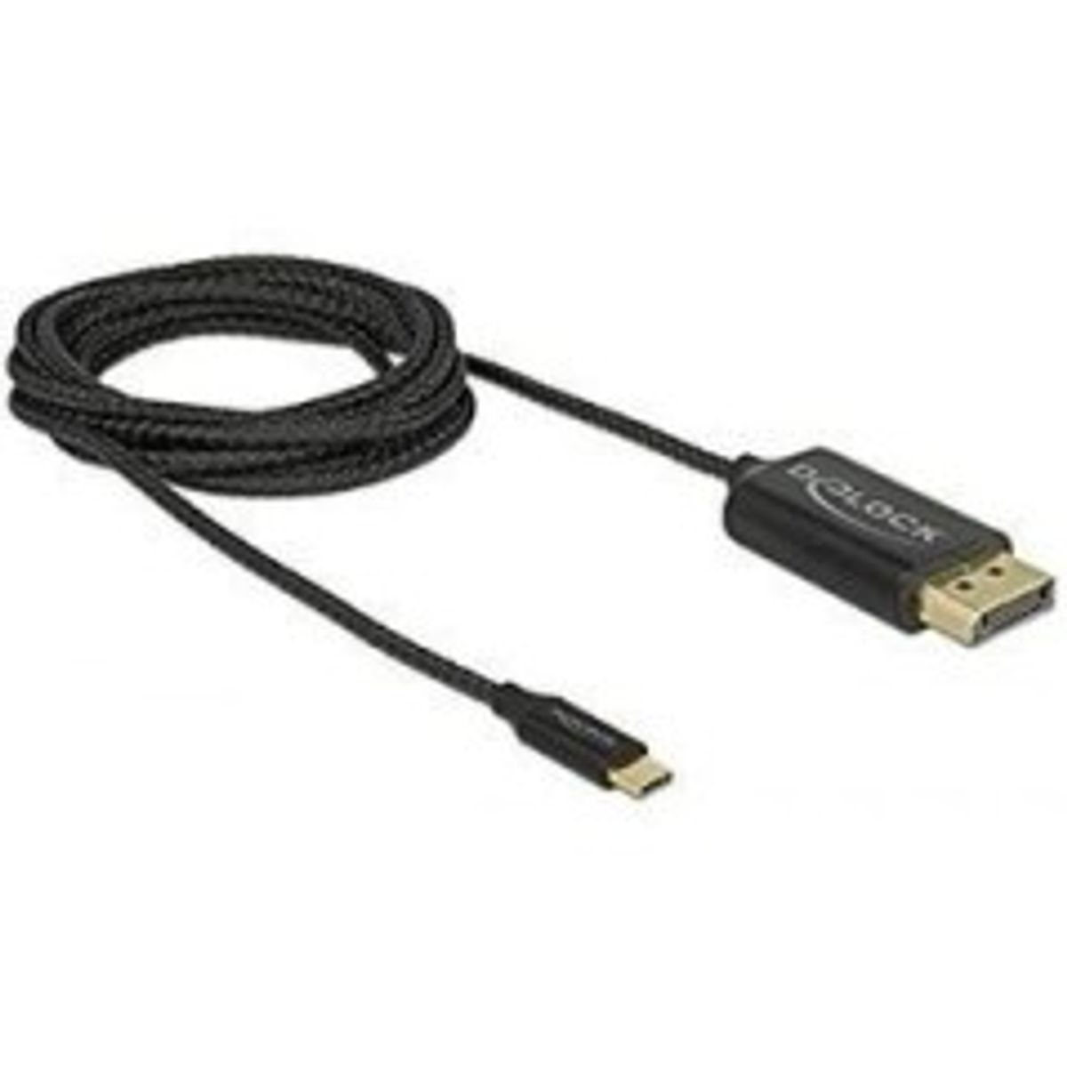 DeLOCK 24 pin USB-C han - 20 pin DisplayPort han 2 m Sort