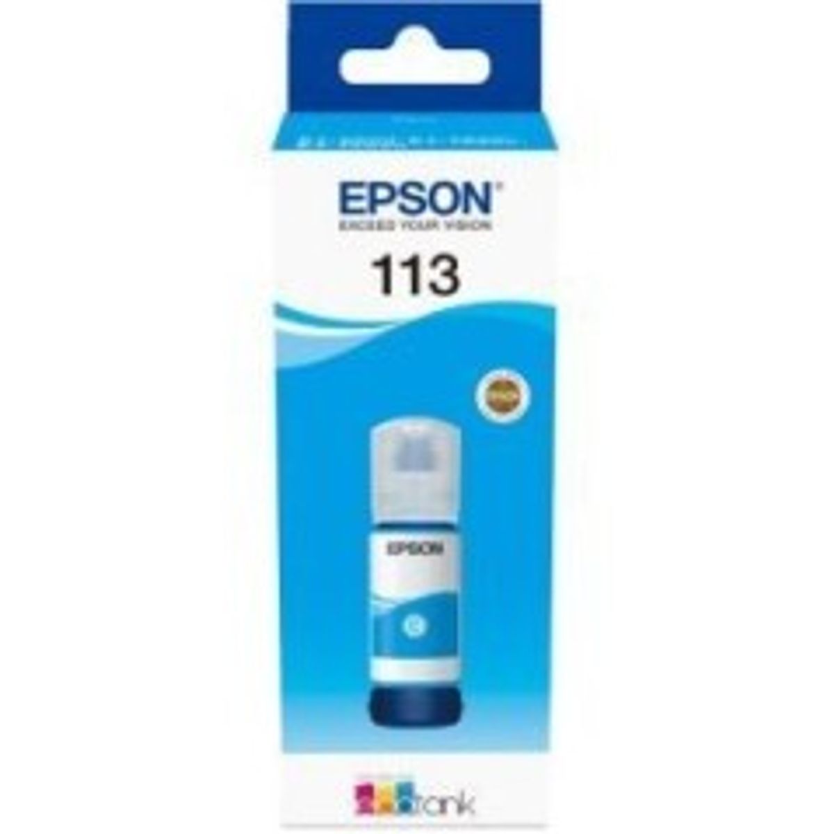 Epson EcoTank 113 Cyan 6000 sider Blækrefill C13T06B240