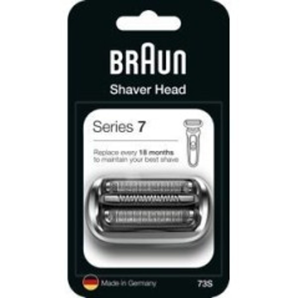 BRAUN Sølv Barberhoved 73S