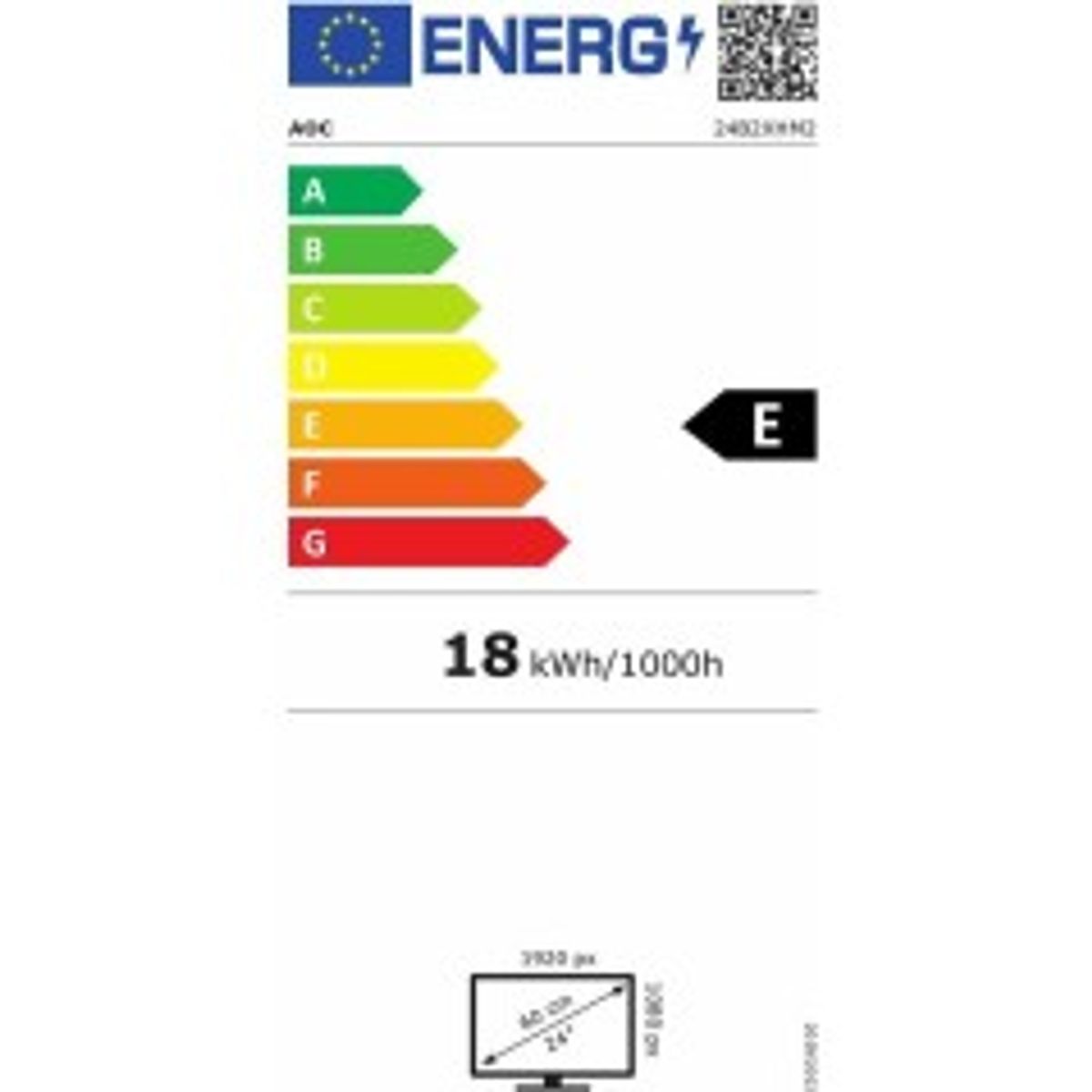 AOC 24B2XHM2 24 1920 x 1080 (Full HD) VGA (HD-15) HDMI 75Hz