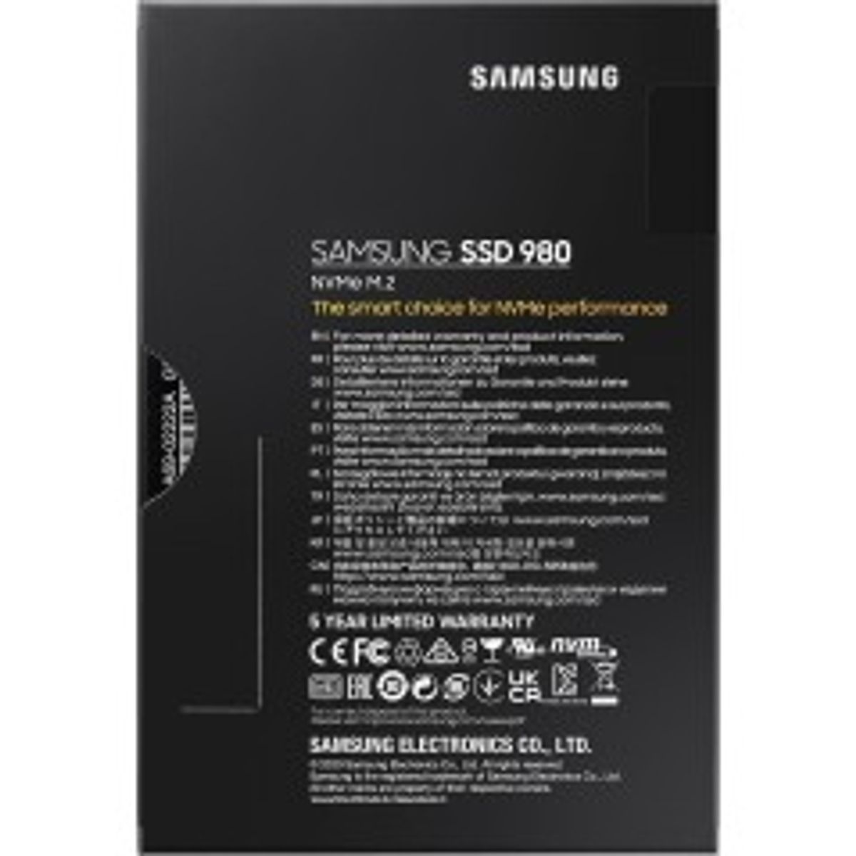 Samsung 980 SSD MZ-V8V500BW 500GB M.2