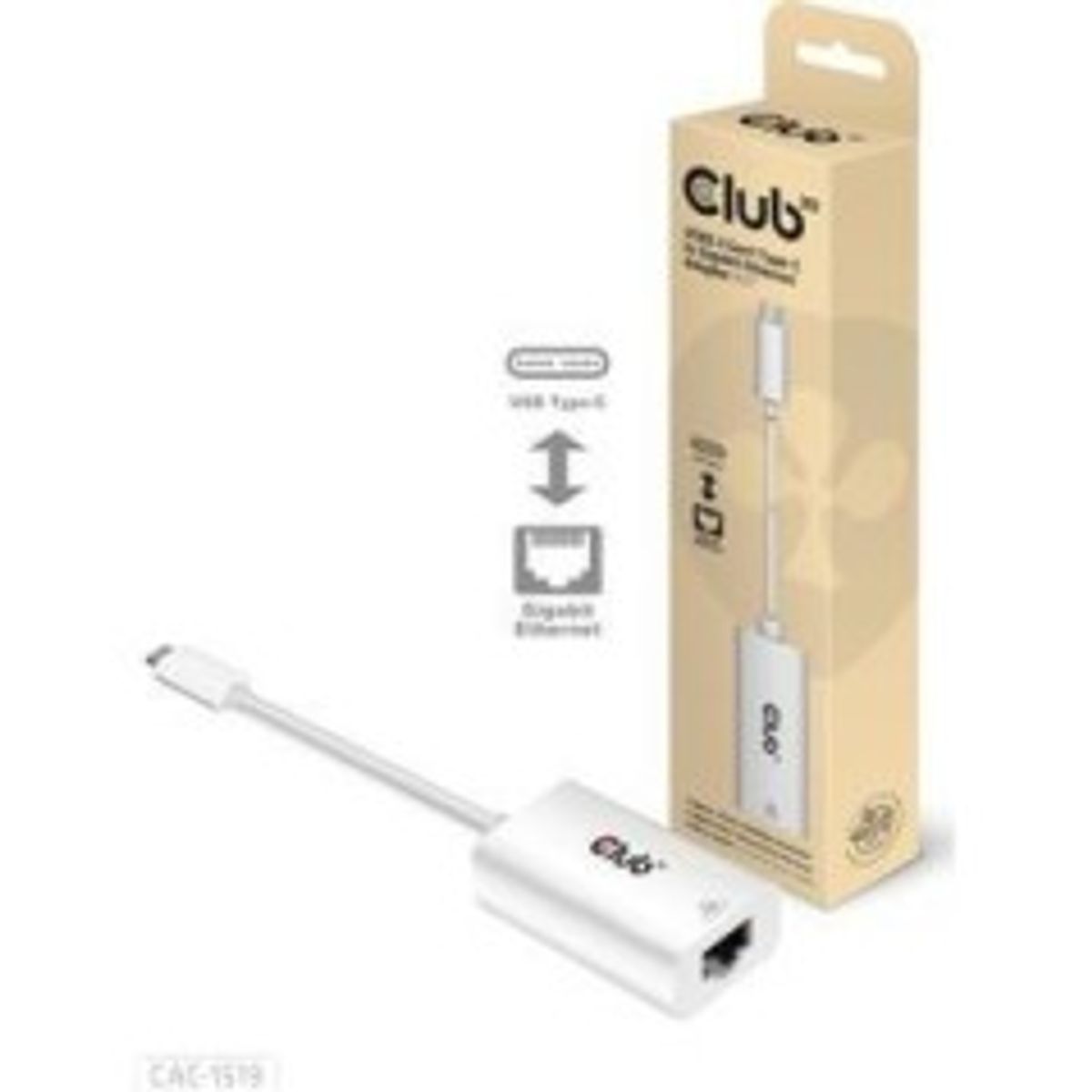 Club 3D CAC-1519 USB-C 3.2 Gen1 1Gbps Netværksadapter