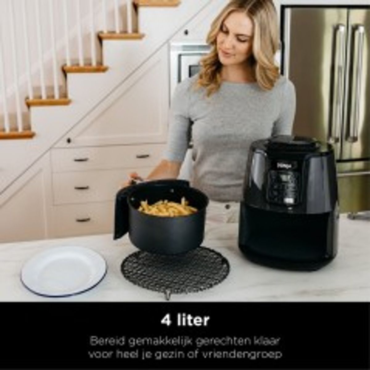 Ninja Foodi AF100EU Airfryer 1550W Sort/ sølv