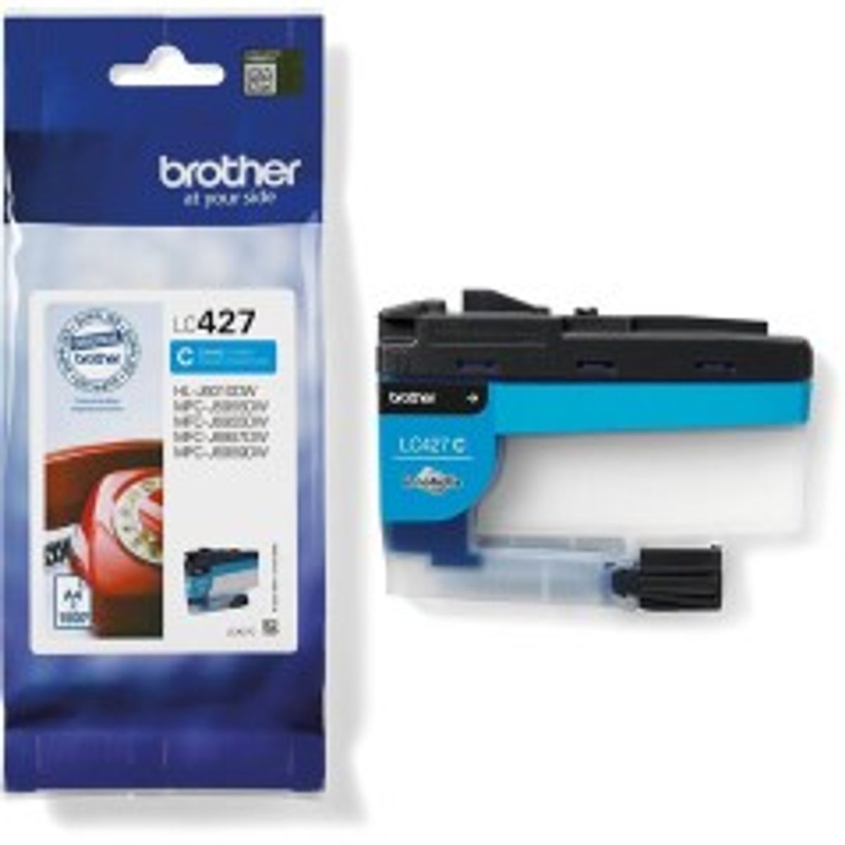 Brother LC 427C Cyan 1500 sider Blæk