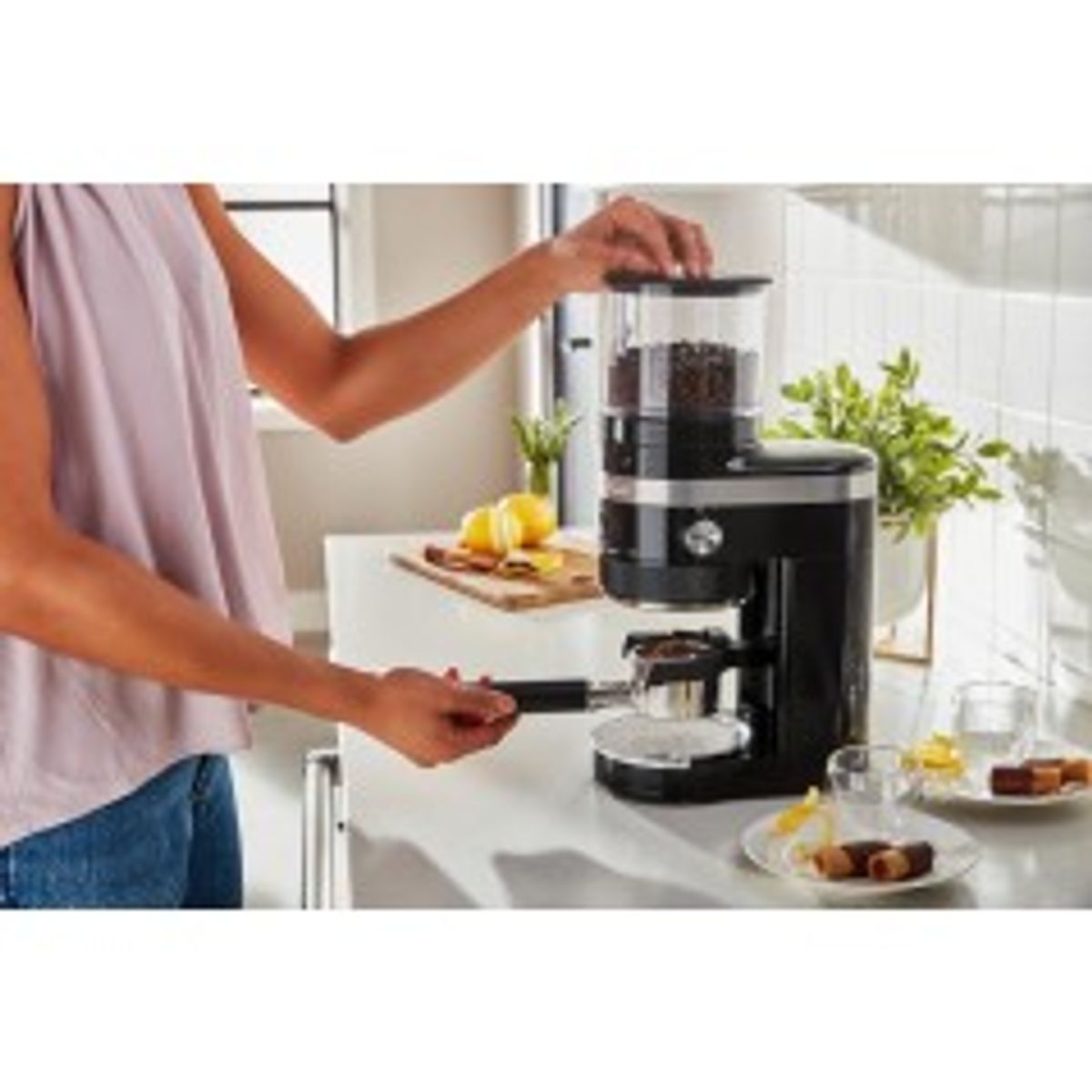 KitchenAid Artisan 5KCG8433EOB Kaffemølle 240W Sort onyx