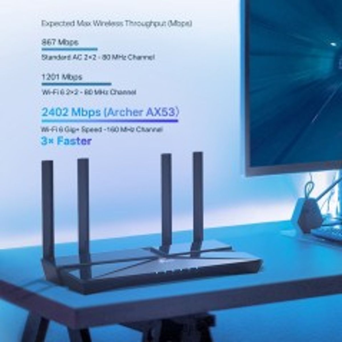 TP-Link Archer AX53 V1 Trådløs router Desktop