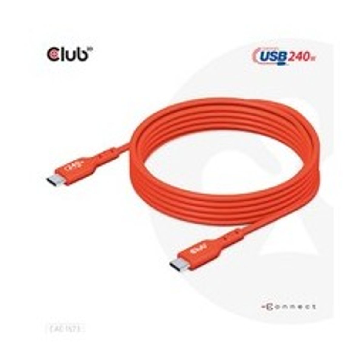 Club 3D CAC-1573 USB-C 240W kabel 2m Rød