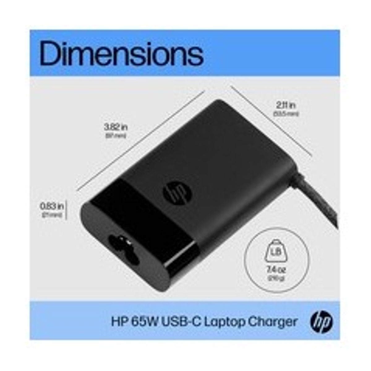 HP 65Watt Strømadapter - AC / USB-C