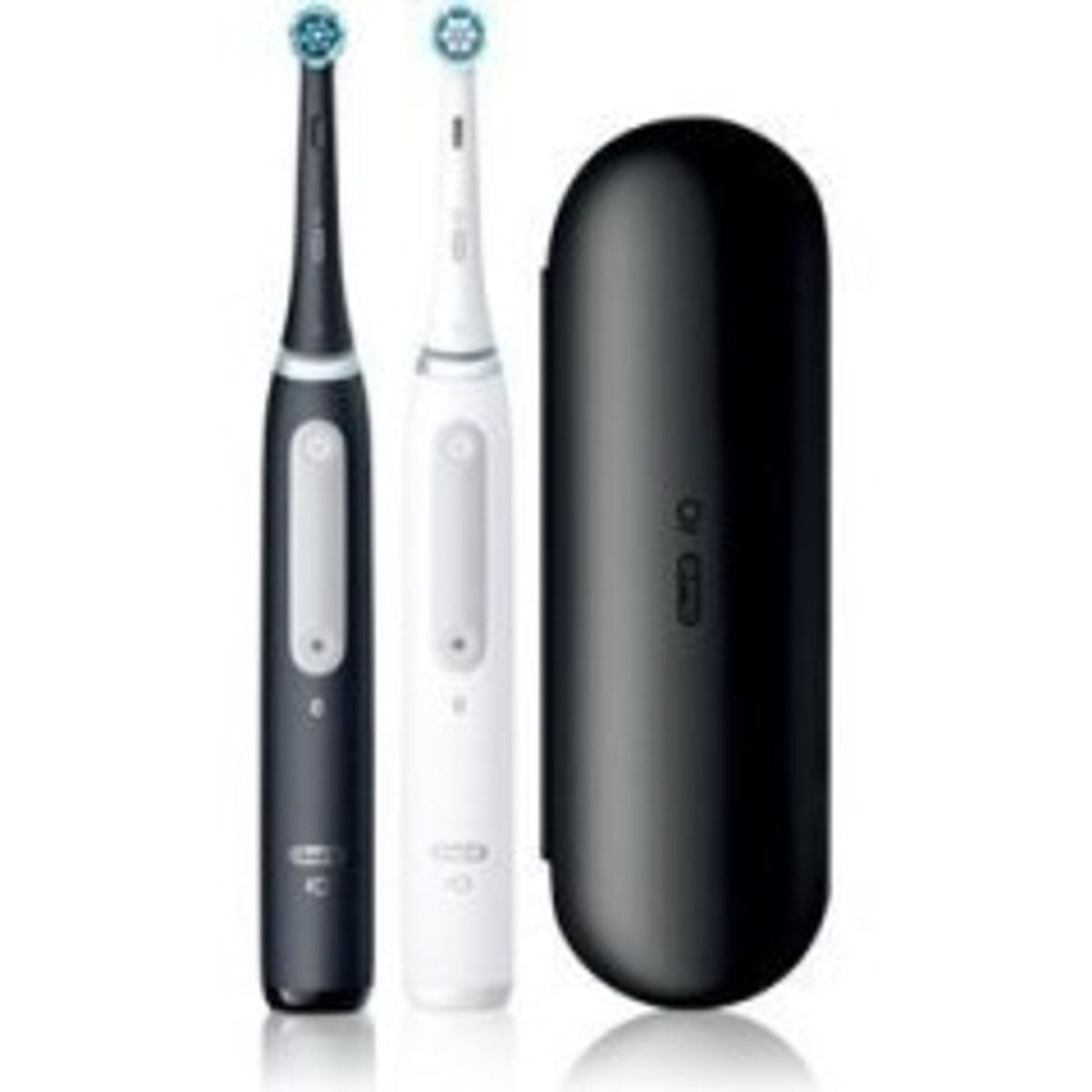 Oral-B magnetisk tandbørste iO Series 4 Duo 2 stk. mat sort/halvhvid