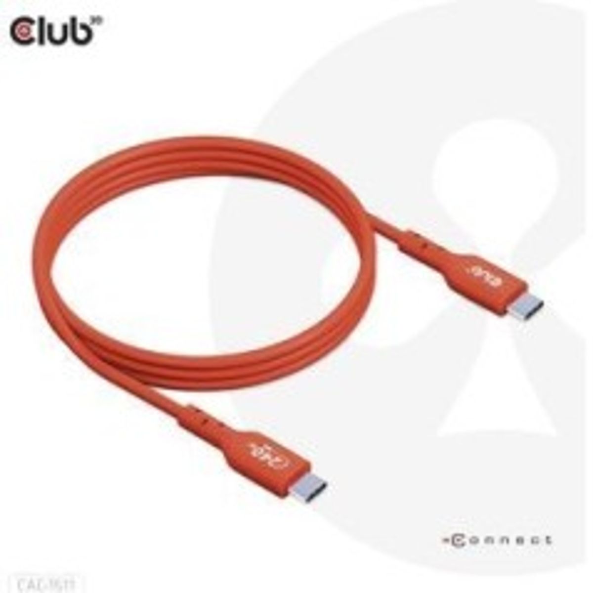 Club 3D CAC-1511 USB-C 240W kabel 1m Rød