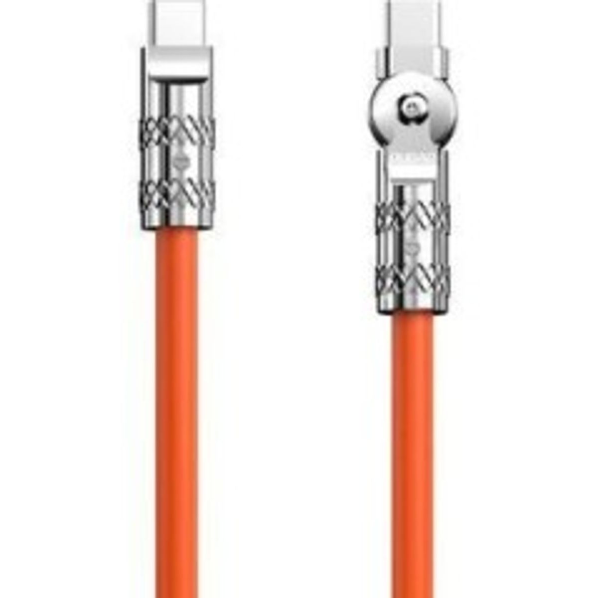 Dudao L24CC USB-C to USB-C Angled cable 120W 1m rotation 180° orange