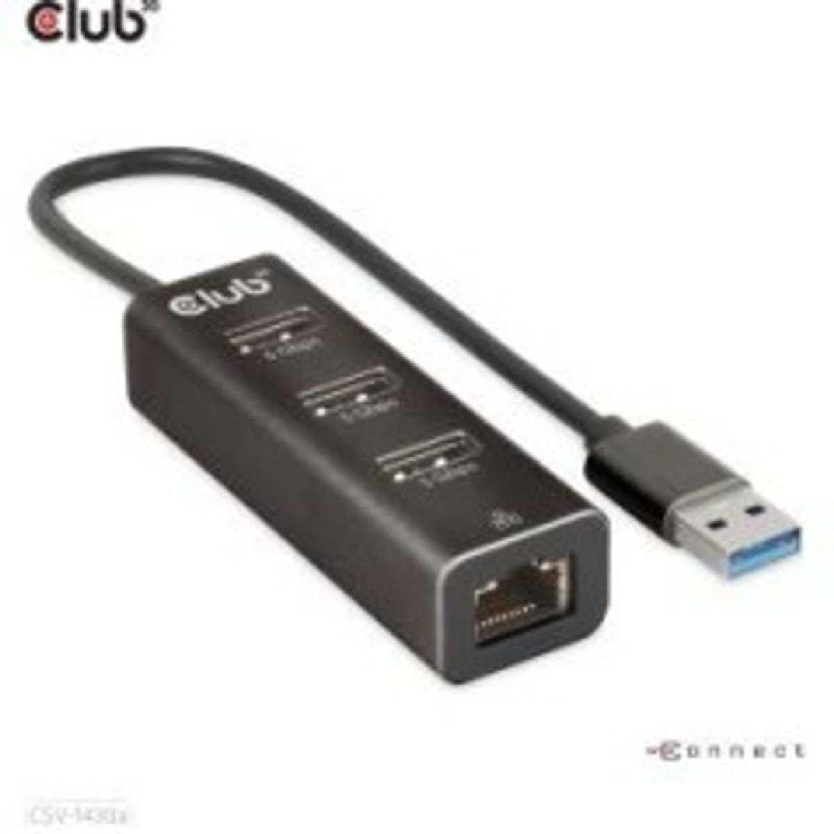 Club 3D CSV-1430A 4-in-1 USB-A Gen 1 Hub Sort