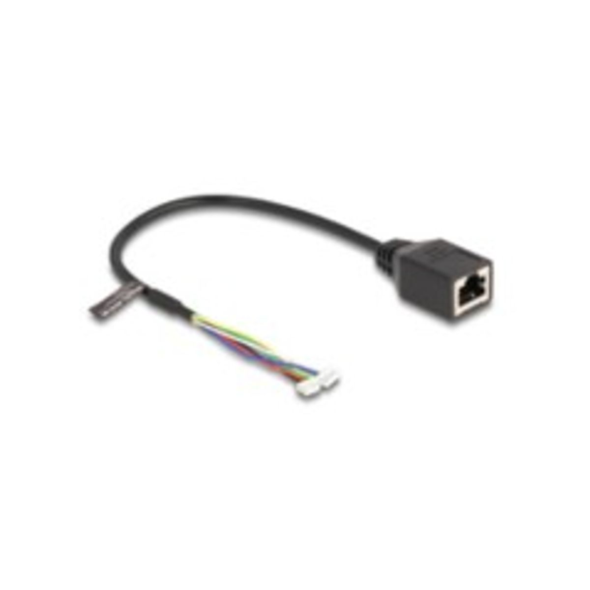 DeLOCK CAT 5e 30cm Kabel til netværksadapter Sort