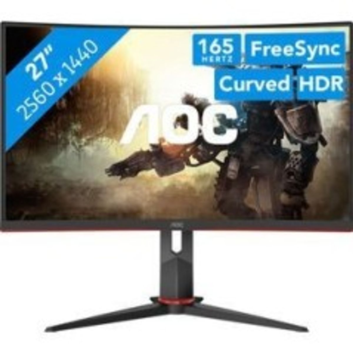 AOC Gaming CQ27G2S/BK 27 2560 x 1440 (2K) HDMI DisplayPort 165Hz