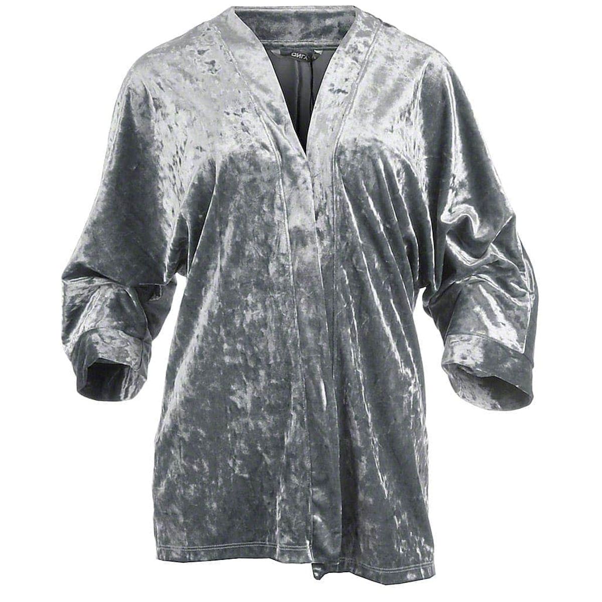 Only velour kimono 3/4, grå, Punti - 164 - XS+ - XS