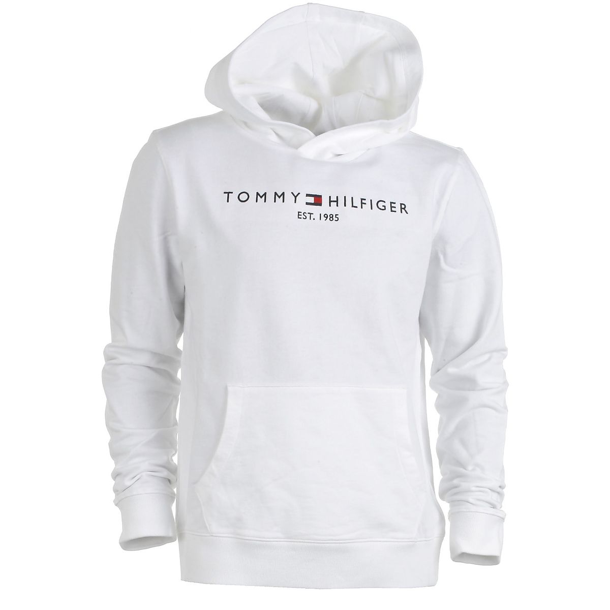 Tommy Hilfiger hood sweat, Essential, hvid - 140 - 10år