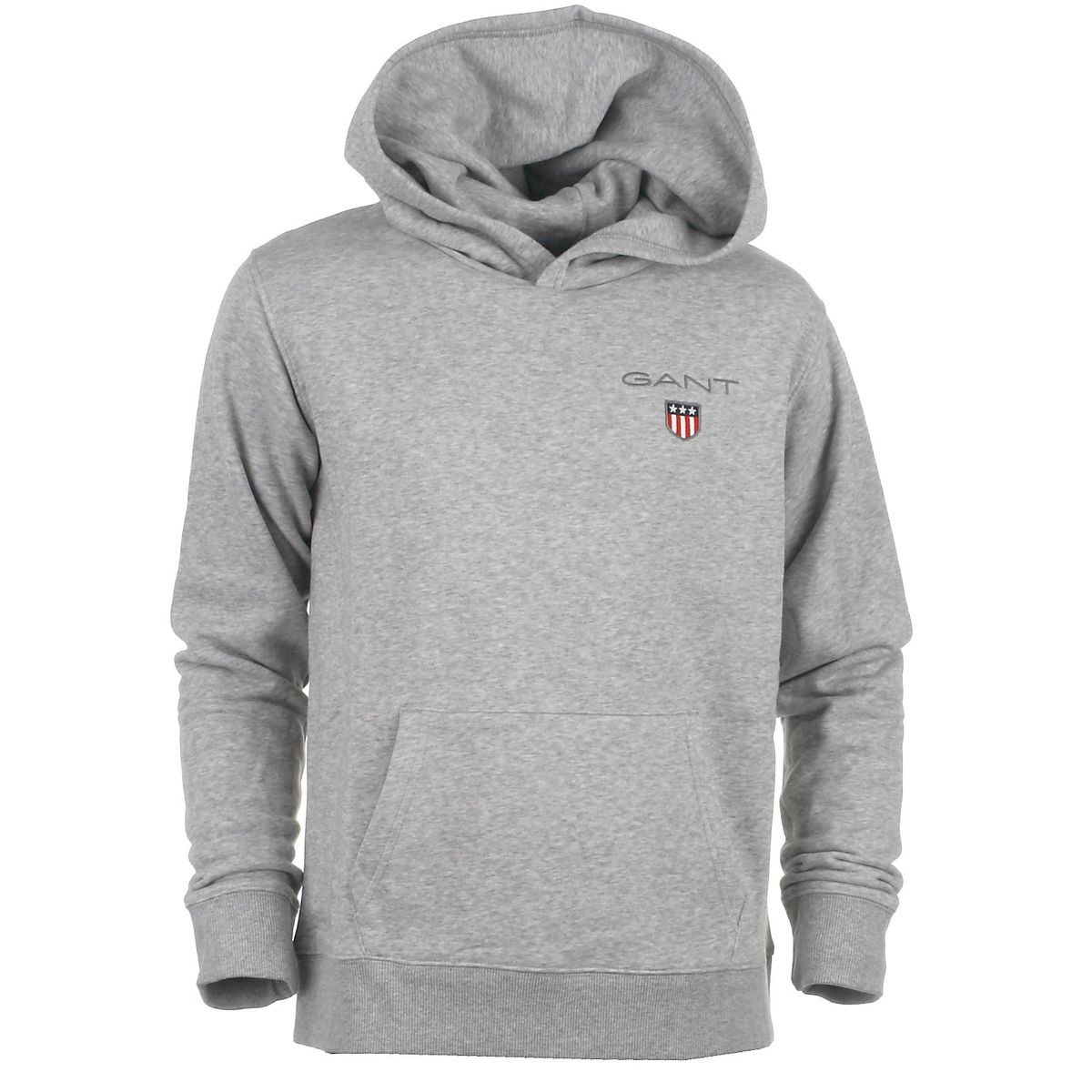 Gant hood sweat, lightgrey - 152 - 146/152