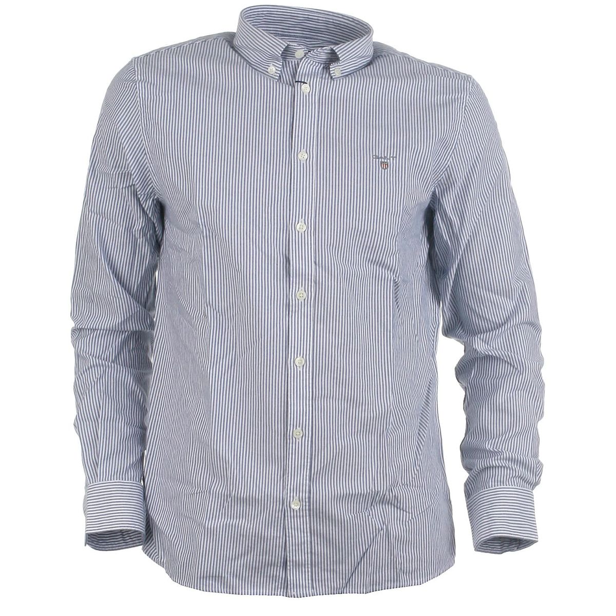 Gant skjorte l/s, Oxford, collegeblue - 176 - 16år