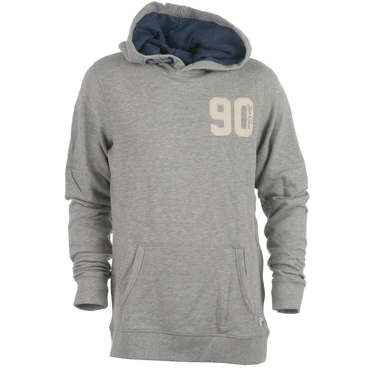 Jack & Jones JR hood sweat, Structure, coolgrey - 140 - 10år