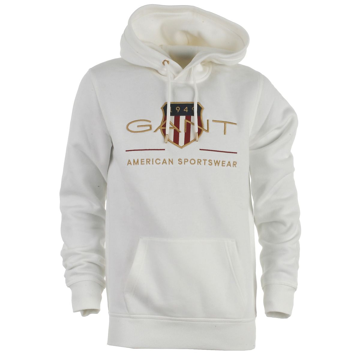 Gant hood sweat, Shield, eggshell - 164 - XS+ - 34