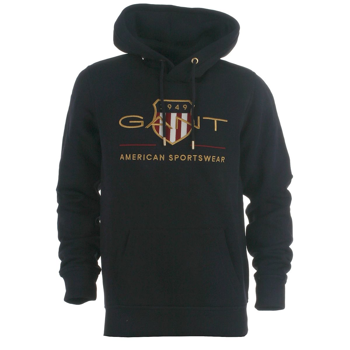 Gant hood sweat, navy - 164 - XS+ - 34