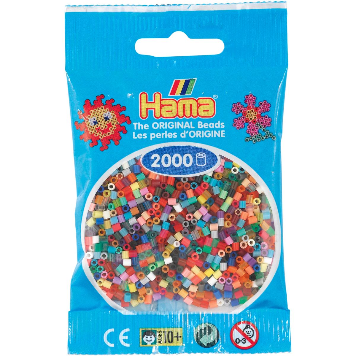 Hama Mini Perler - Mix Farver 2.000 Mini Perler