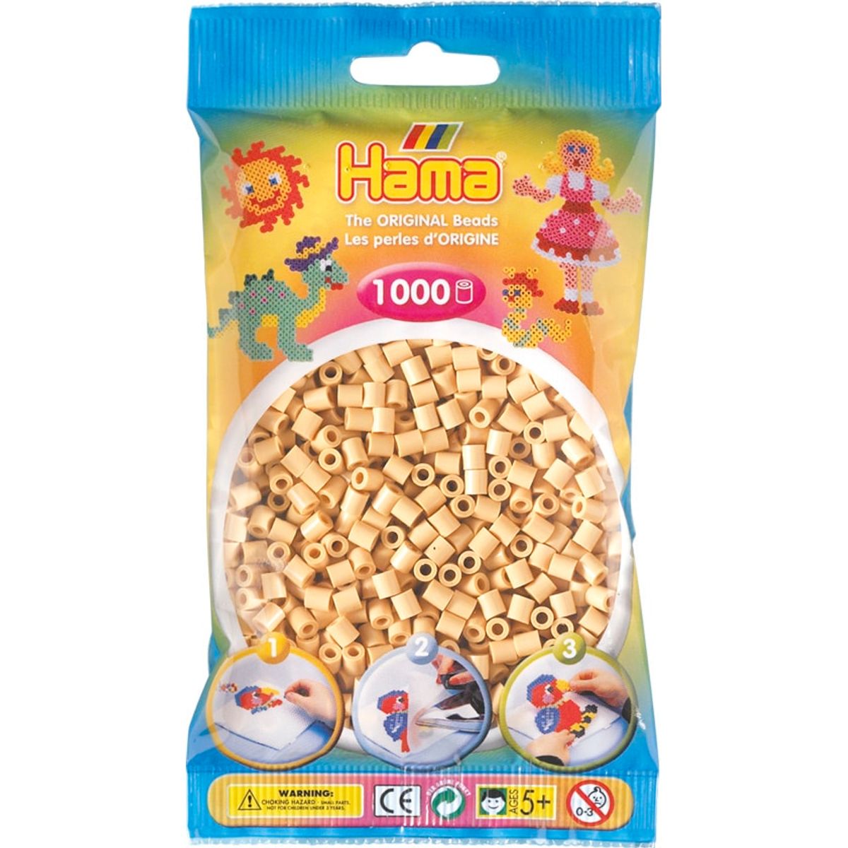 Hama Perler - 1000 stk beige - Midi (207-27)