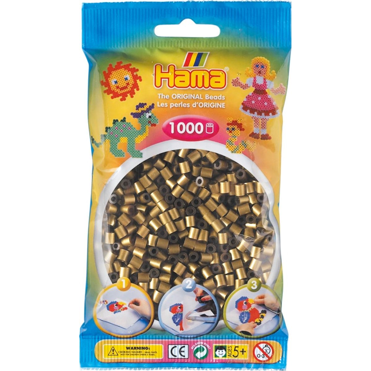 Hama Perler - 1000 stk bronze - Midi (207-63)