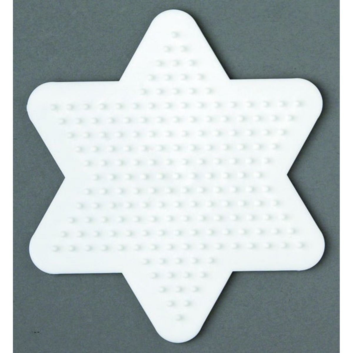 Hama Perleplade Midi - Stjerne lille 10x9 cm Hvid - 1 stk