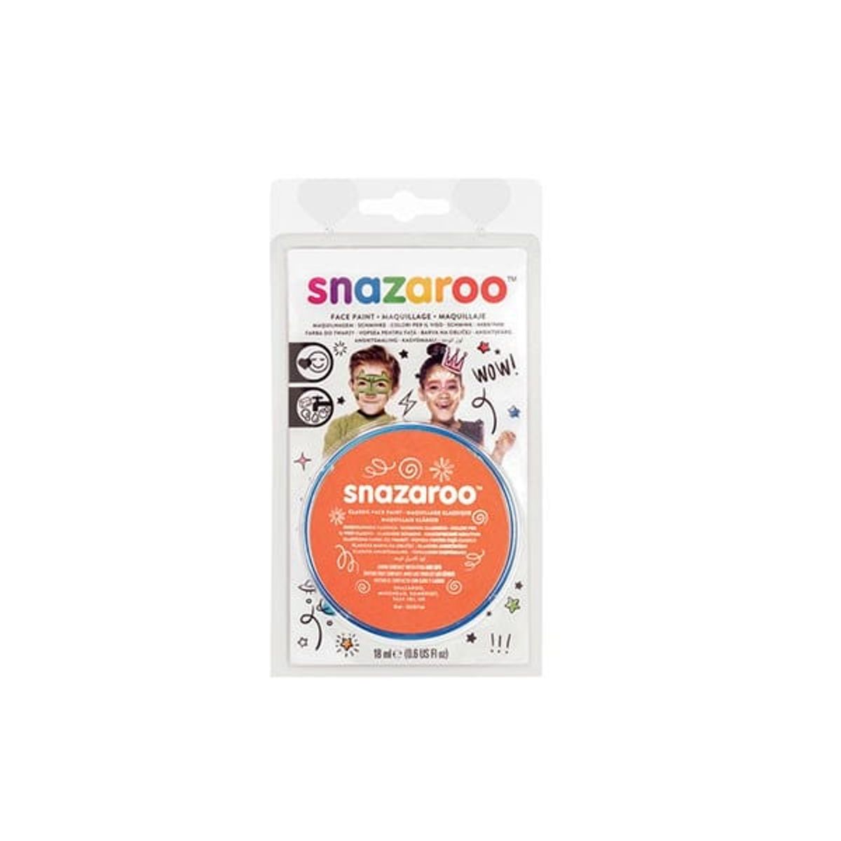 Ansigtsmaling Orange 18 ml - Snazaroo