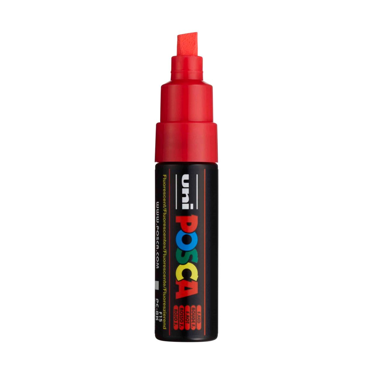 Posca Tusch Fluo Rød - PC-8K - 1stk