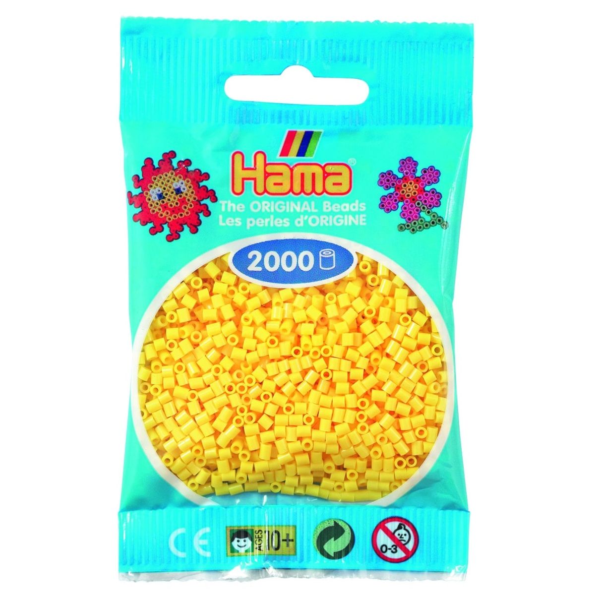 Hama Mini Perler 2.000 stk gul - Mini (501-03)