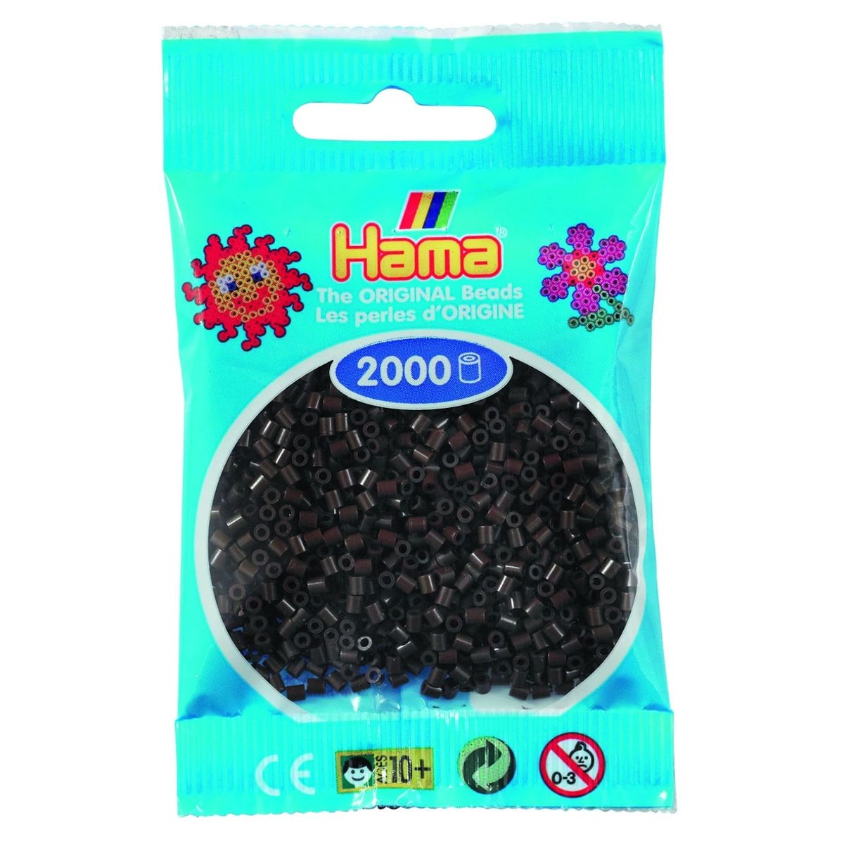 Hama Mini Perler 2.000 stk brun - Mini (501-12)