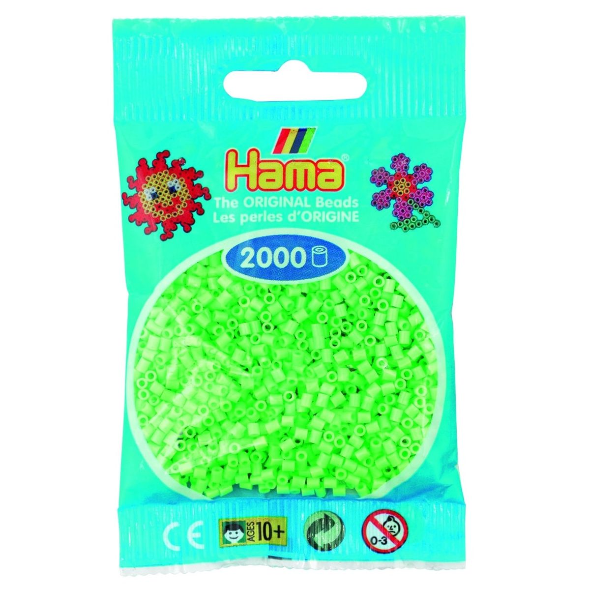 Hama Mini Perler 2.000 stk pastel grøn - Mini (501-47)