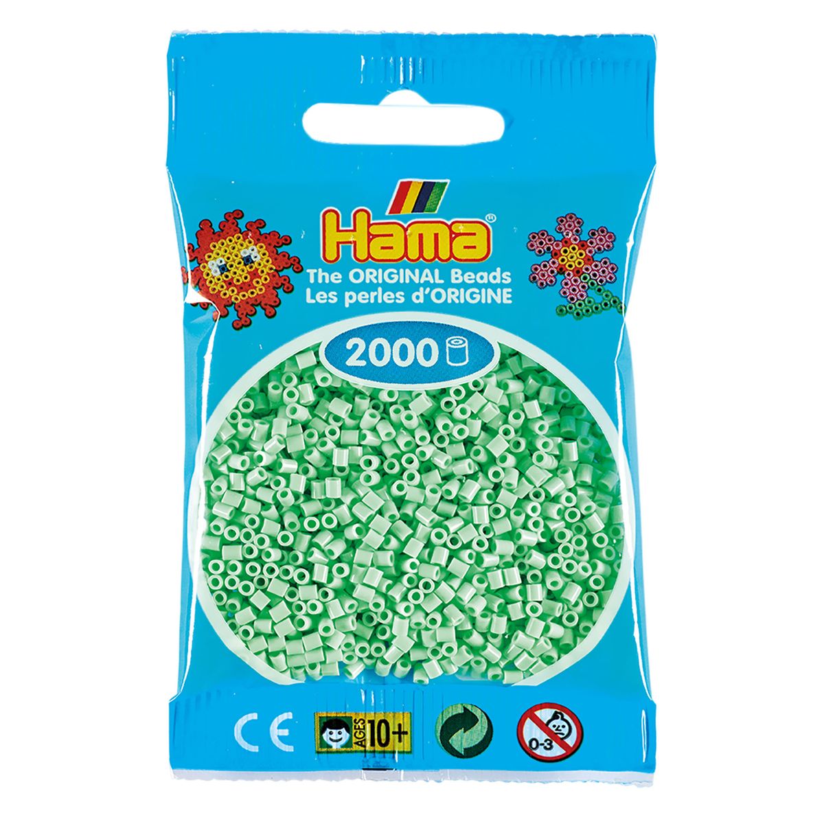 Hama Mini Perler 2.000 stk pastel mint - Mini (501-98)