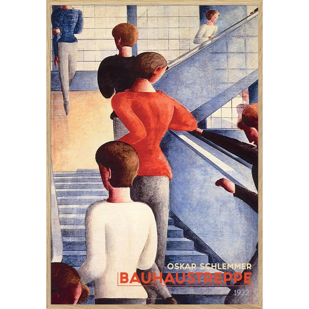 Bauhaus plakat - Oskar Schlemmer - Bauhaustreppe